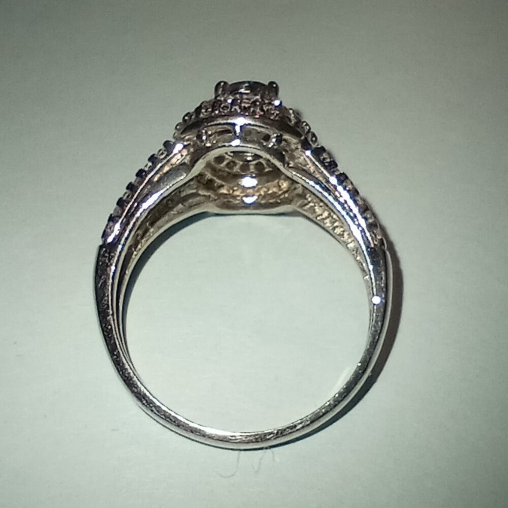 10Kt Yellow or White Gold Mystic Topaz & Diamond Ring - Picture 11 of 11